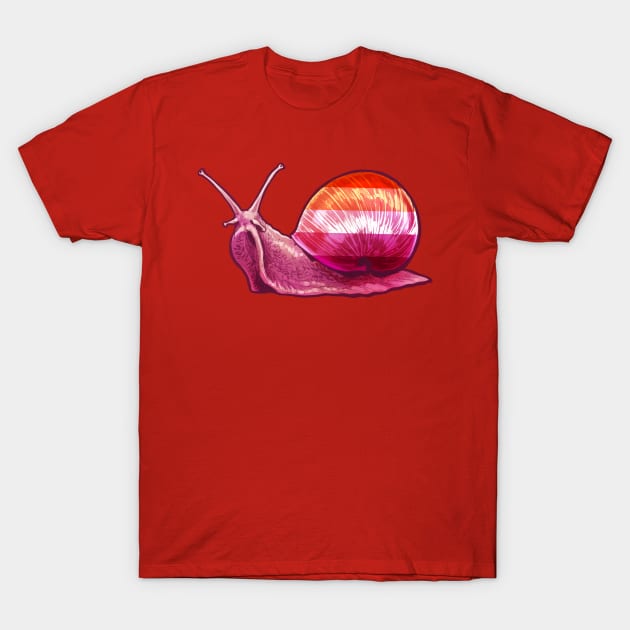 Lesbian Snail T-Shirt by Merdet